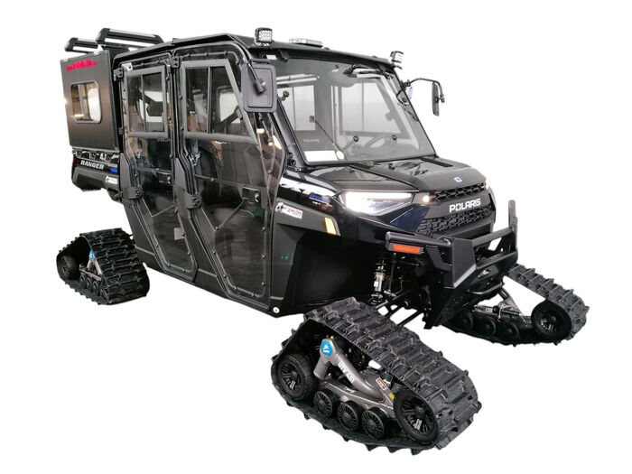 POLARIS RANGER 1000 CREW XP mit Full Cab, Raupen & Dibond